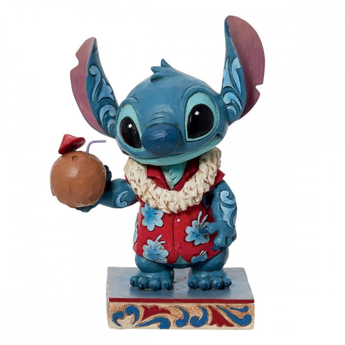 Figura decorativa enesco disney lilo & stitch -  stitch hawaiano Frikytopia