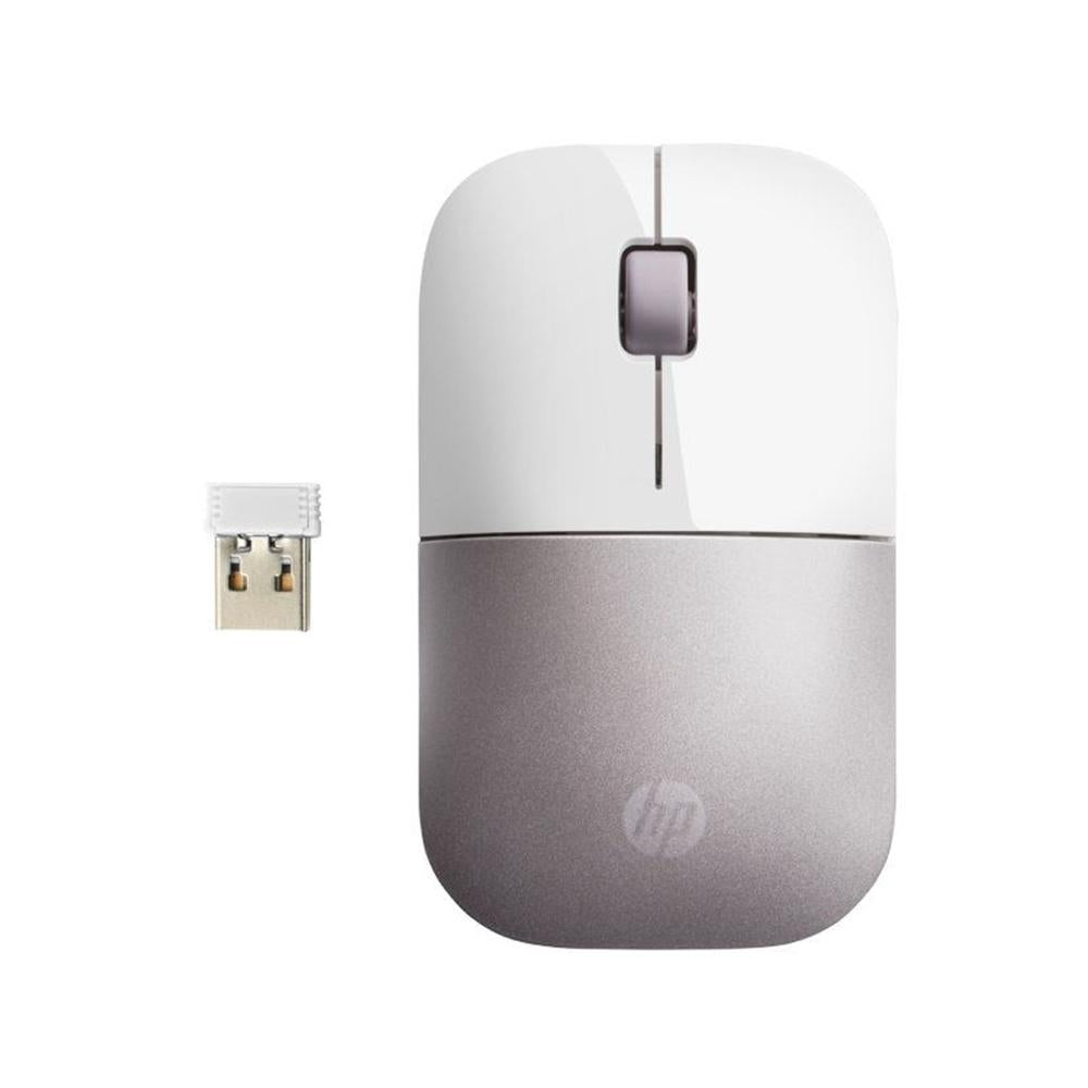 Raton inalambrico hp wireless z3700 -  hasta 1200dpi -  blanco y rosa Frikytopia