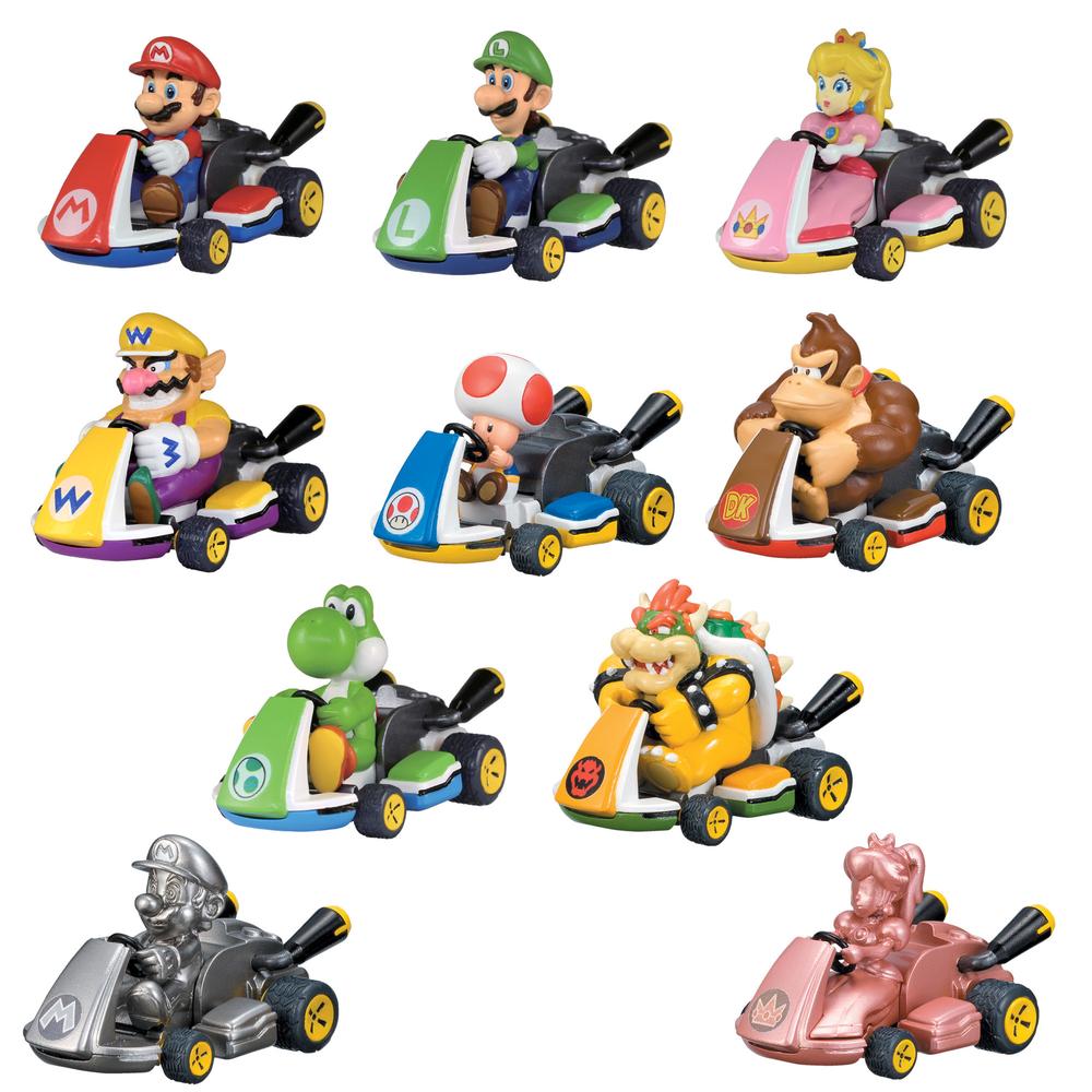 Mario Kart Coches de Cuerda Mystery Pack Expositor (12)