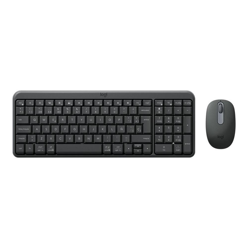 Teclado + mouse logitech mk250 inalambrico negro Frikytopia