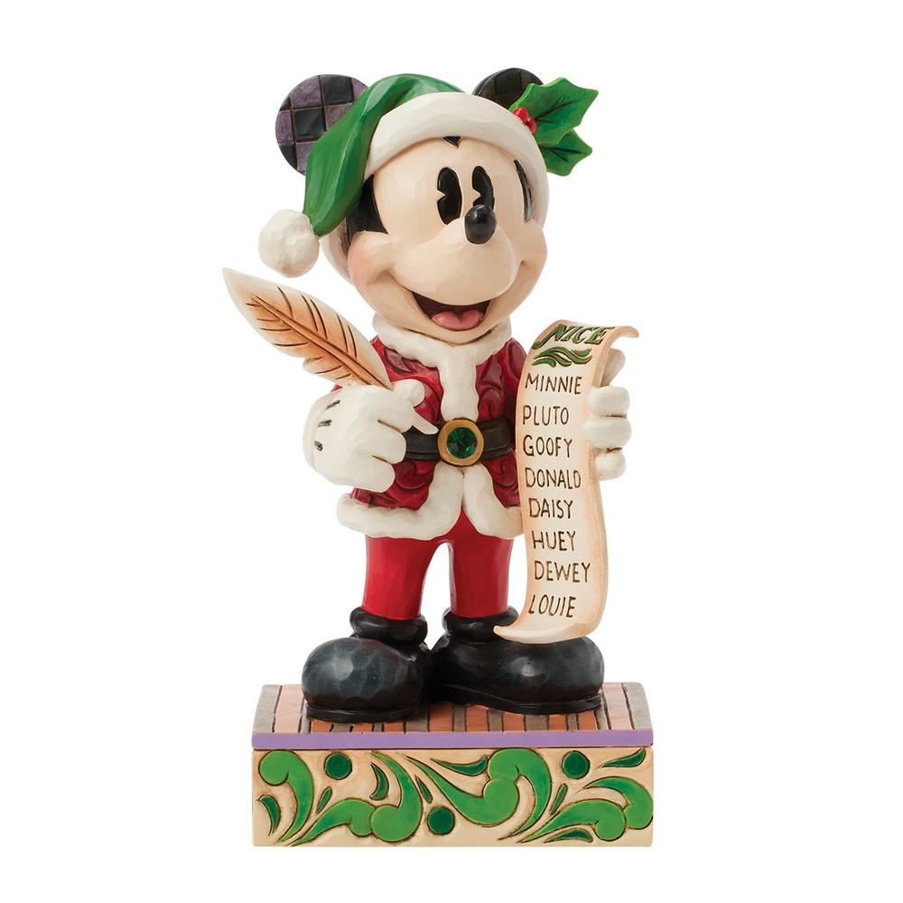 Figura enesco disney papá noel mickey Frikytopia