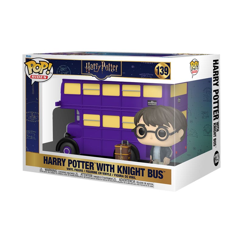 Figura POP Rides Super Deluxe Harry Potter - Harry Potter with Knight Bus