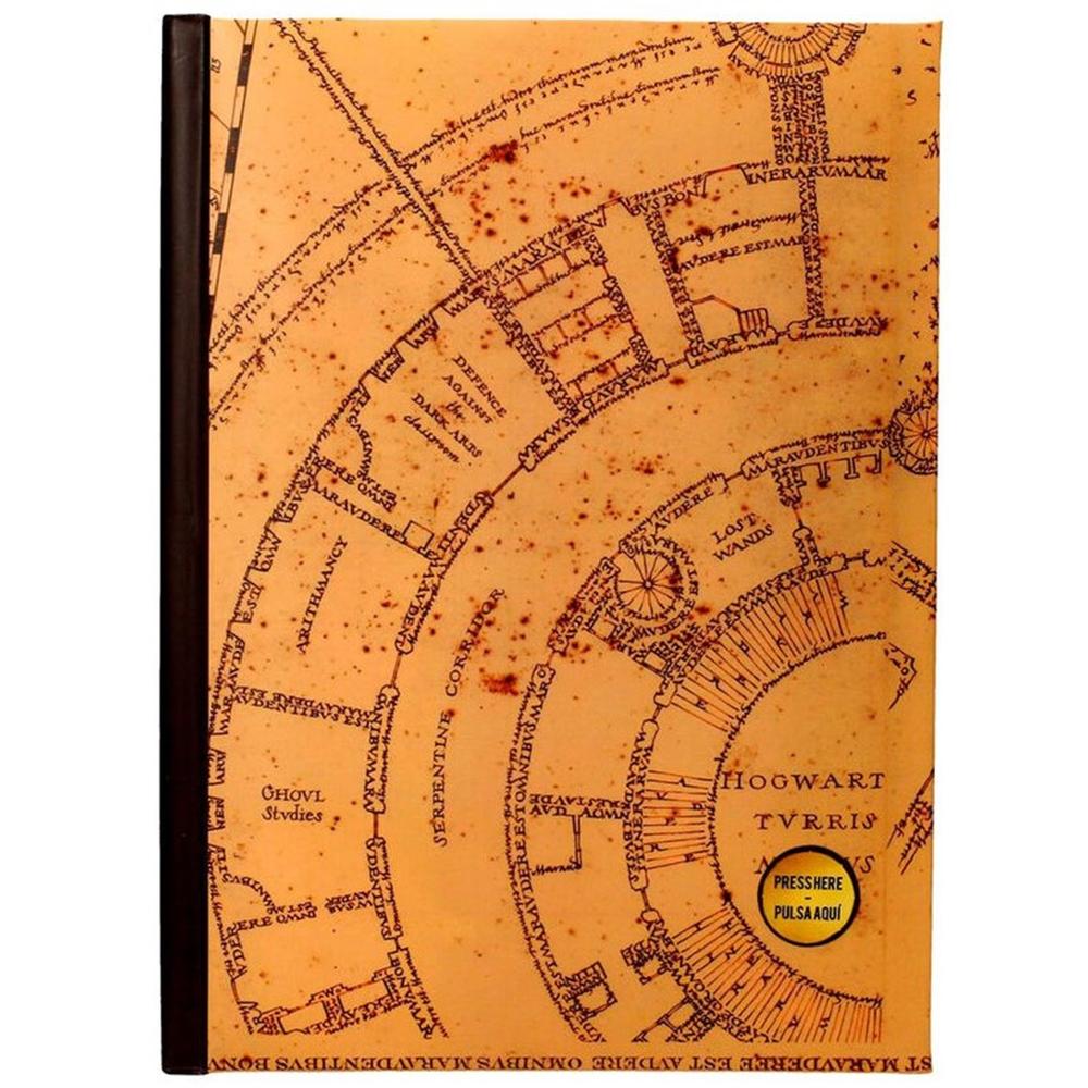 Cuaderno A5 Mapa del Merodeador Harry Potter