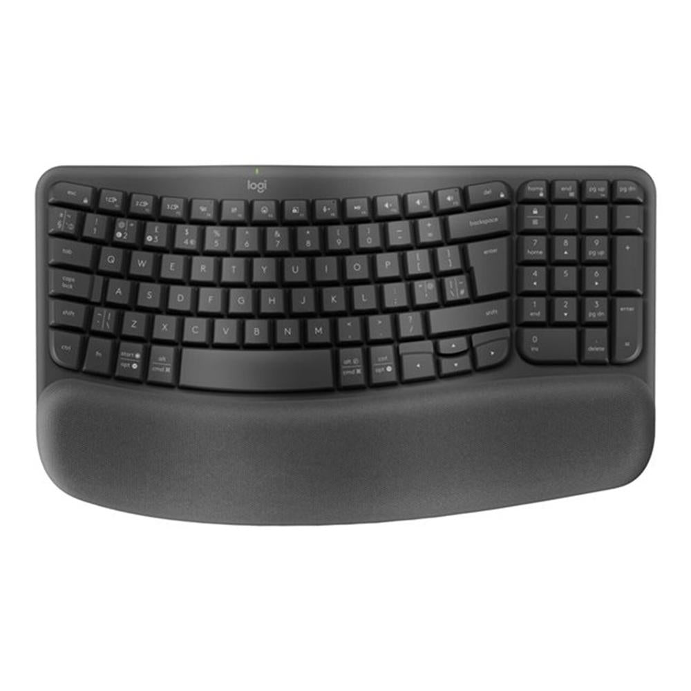 Teclado logitech ergo series wave keys for business negro Frikytopia