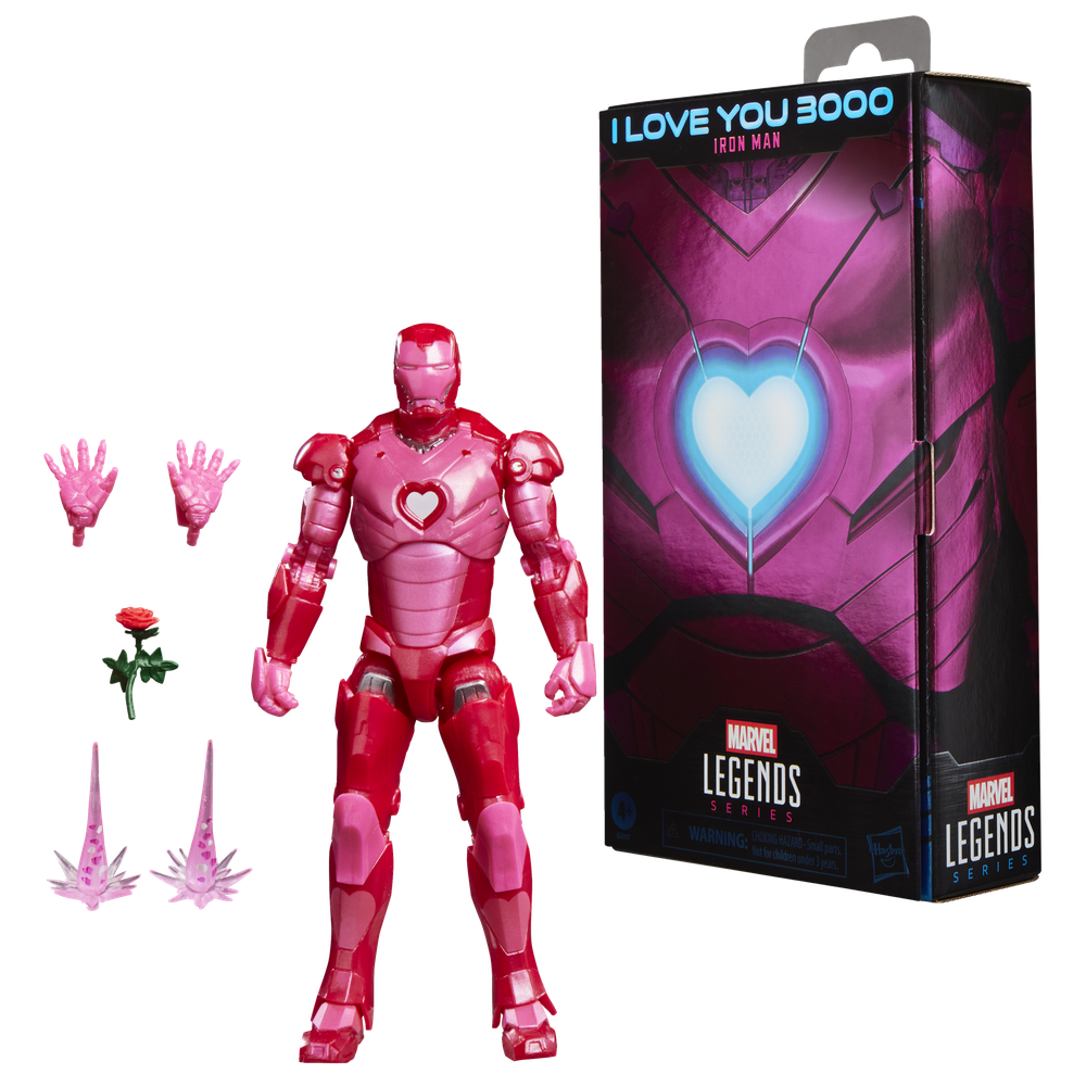 Figura hasbro marvel legends series i love you boo iron man