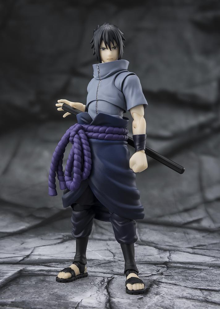 Figura tamashii nations naruto shippuden s.h.figuarts sasuke uchiha - solitary shinobi -
