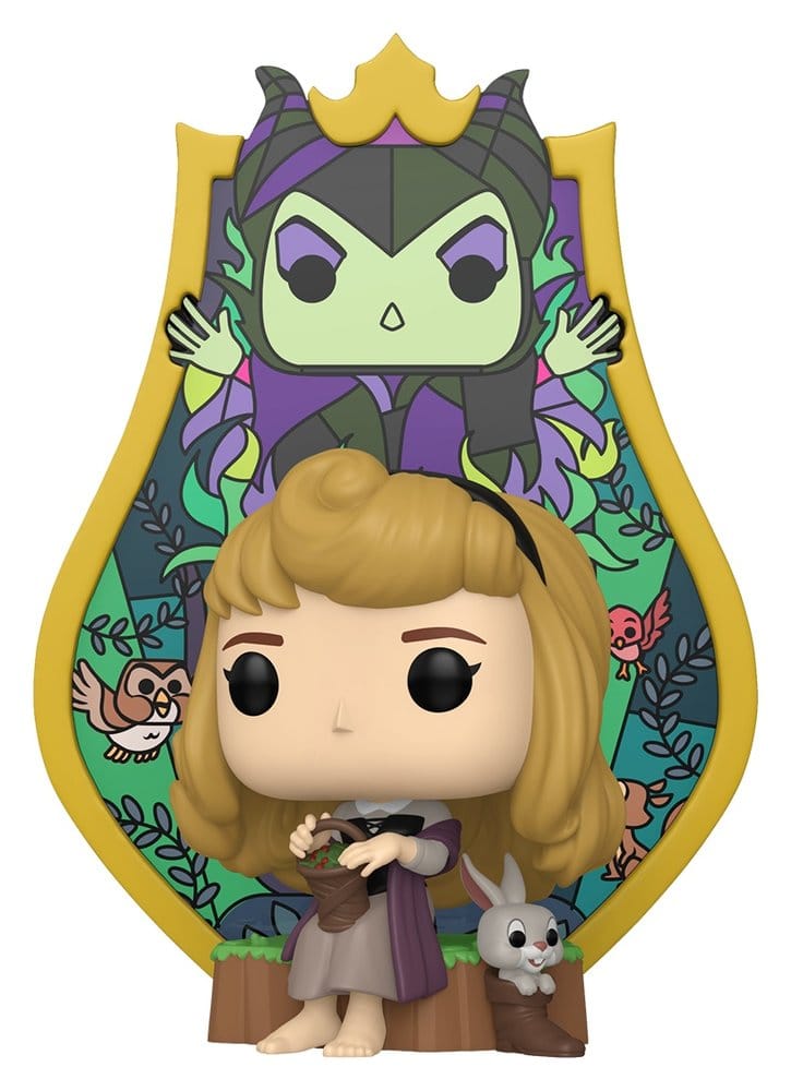Figura POP Deluxe Disney La Bella Durmiente Aurora Maleficent Stained Glass