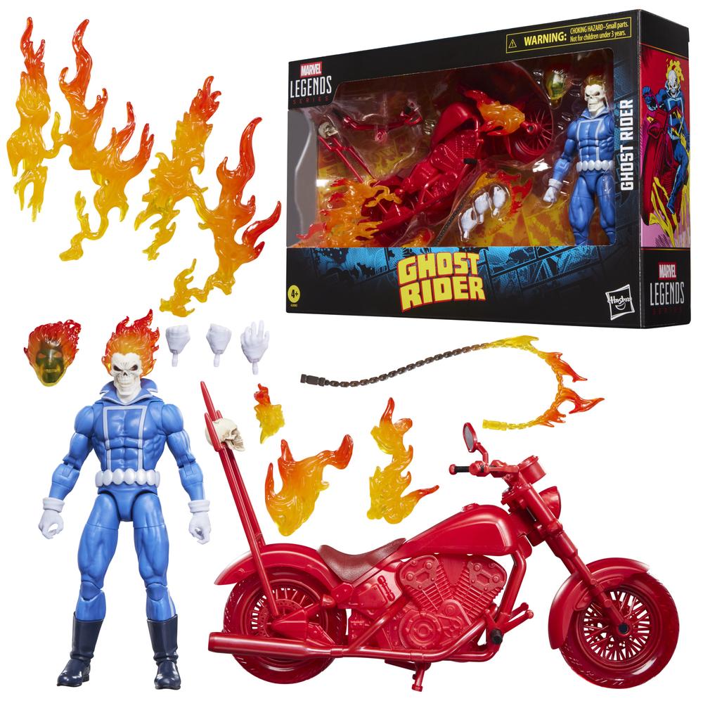 Ghost Rider Marvel Legends Figura Johnny Blaze with Motorcycle 15 cm