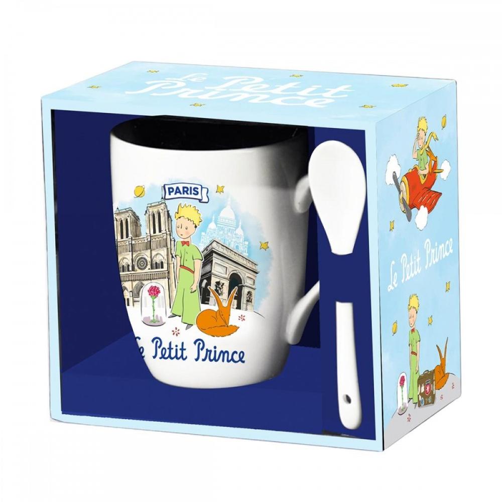 Taza con cuchara enesco el principito arcoiris Frikytopia
