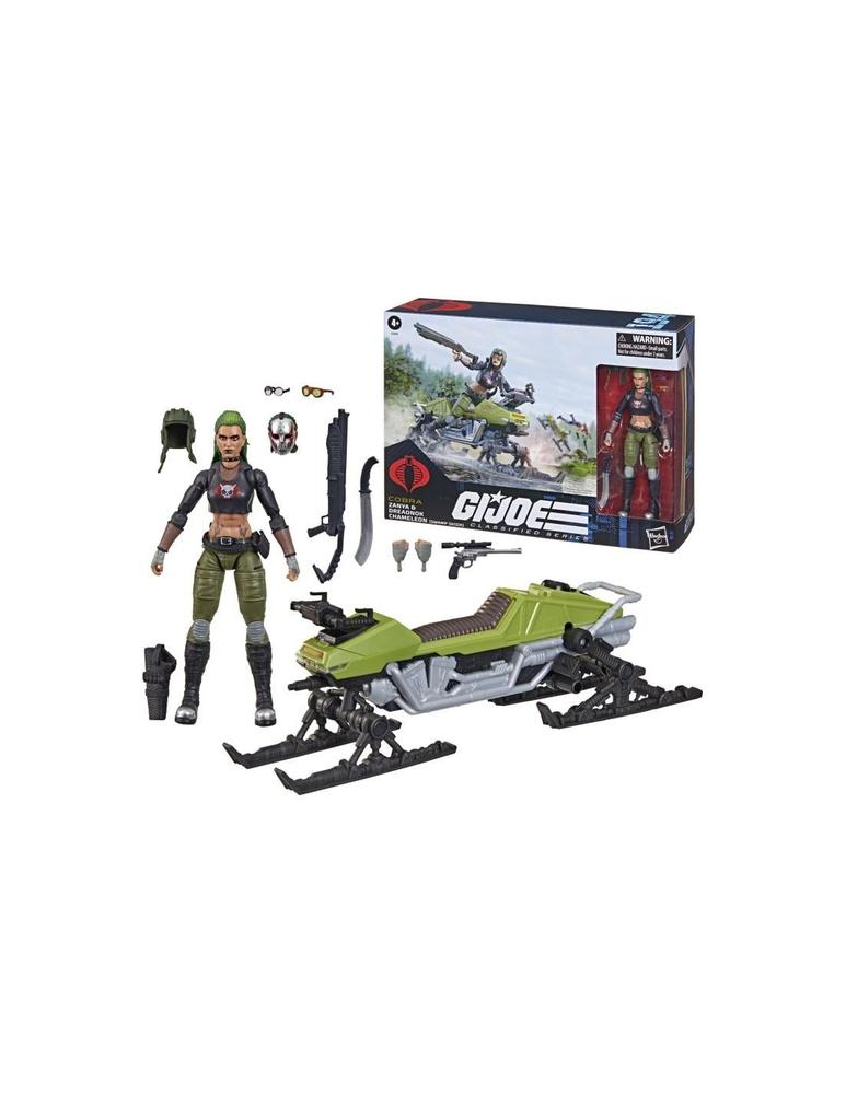 G.I. Joe Classified Series Figura y Vehículo #194 Zanya y Dreadnok Chameleon (Swamp Skier) 15 cm