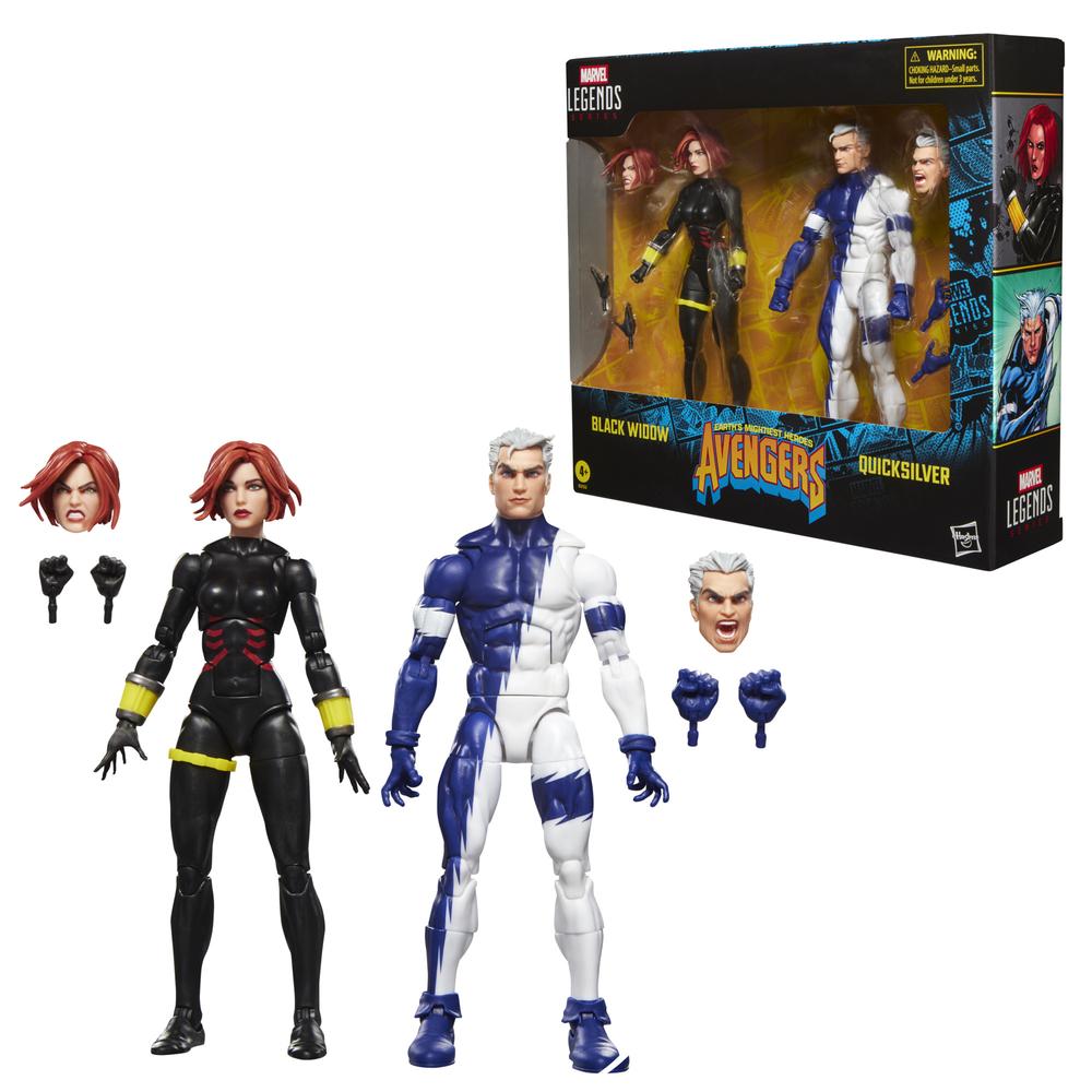 Avengers Marvel Legends Pack de 2 Figuras Black Widow & Quicksilver 15 cm