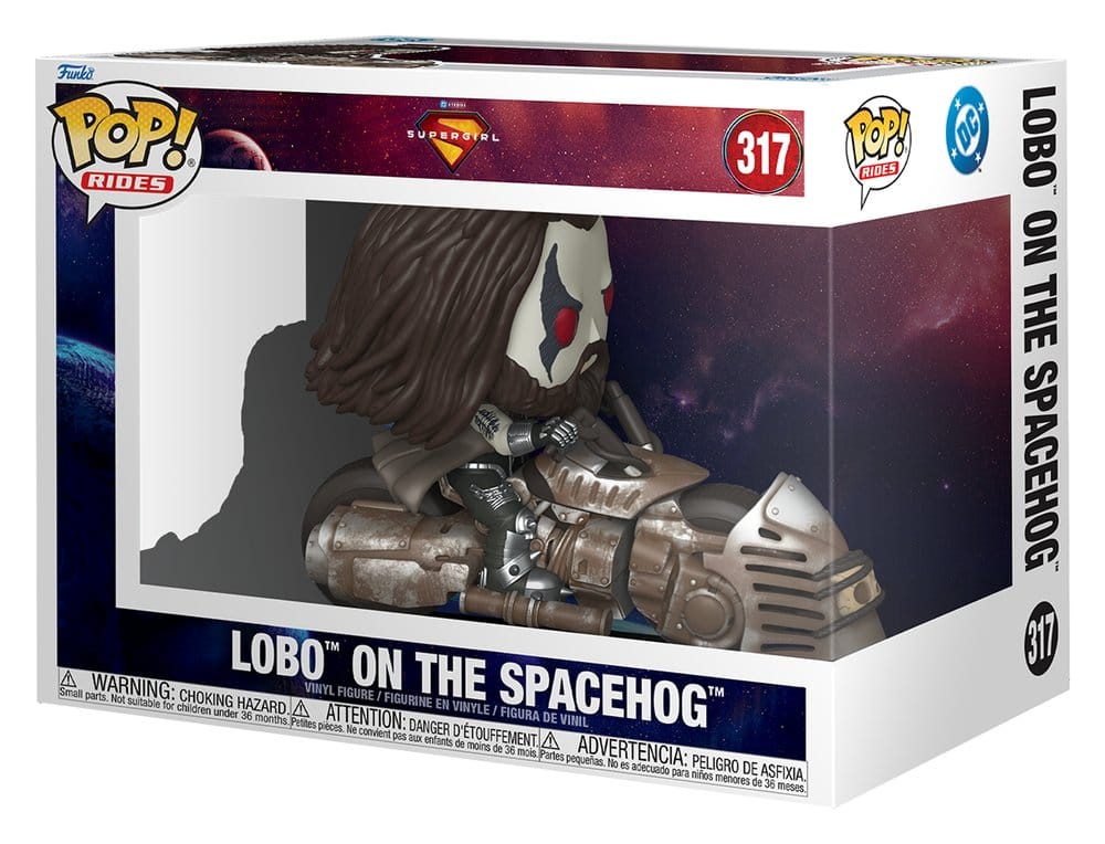 Figura POP Ride DC Comics Supergirl Lobo on the Spacehog