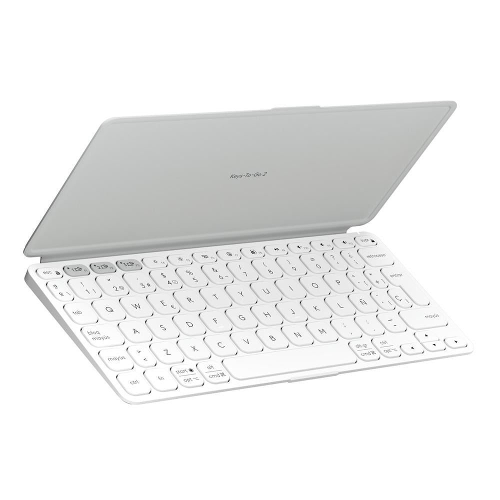Teclado logitech keys to go 2 inalambrico blanco Frikytopia