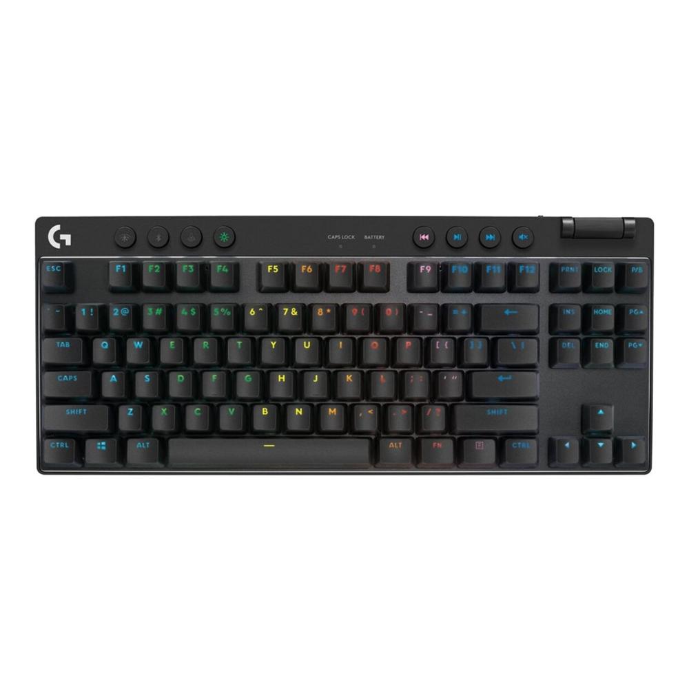 Teclado gaming logitech pro x tkl inalambrico negro tactil Frikytopia