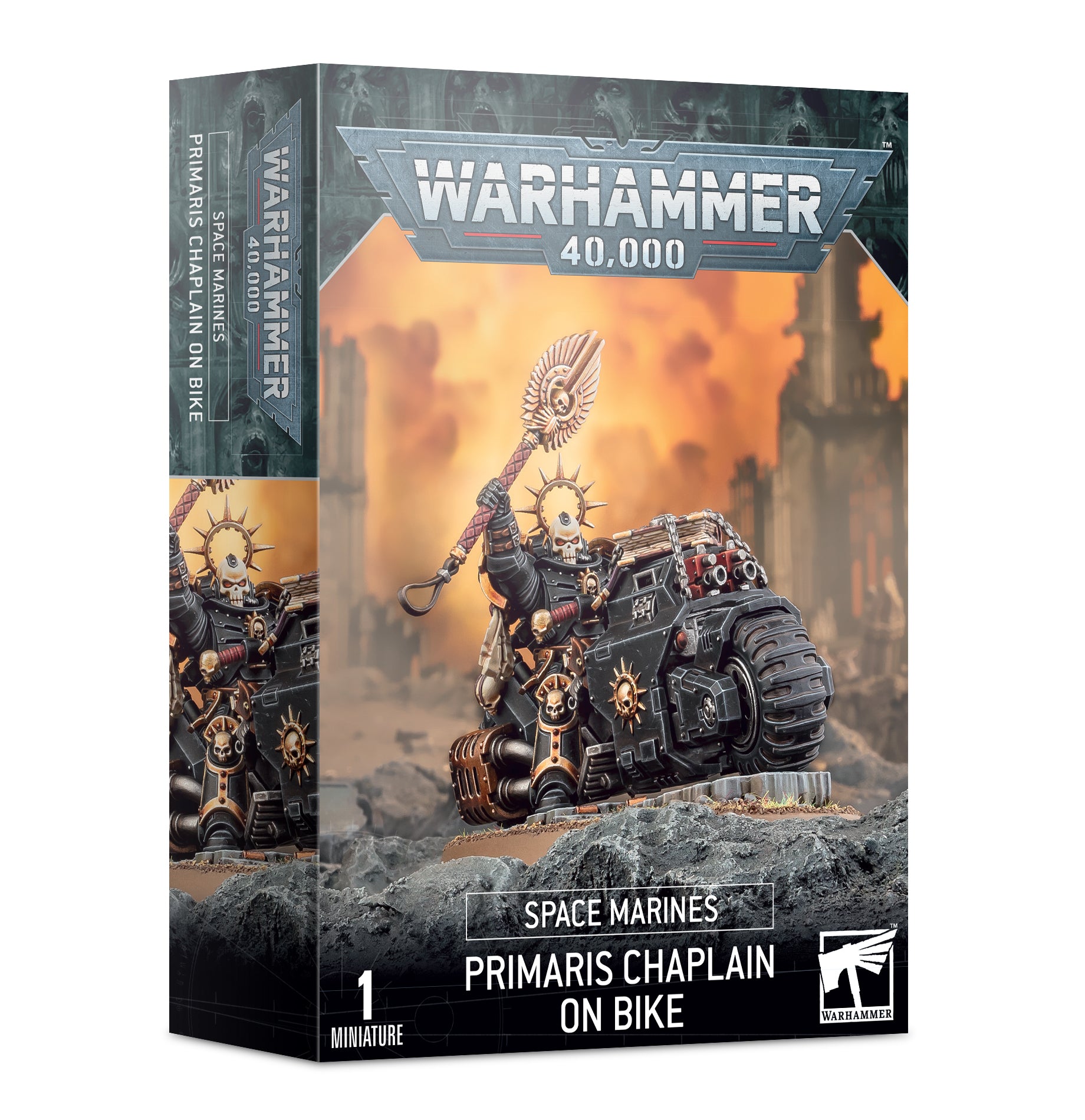 SPACE MARINES: CAPELLÁN PRIMARIS EN MOTO Frikytopia