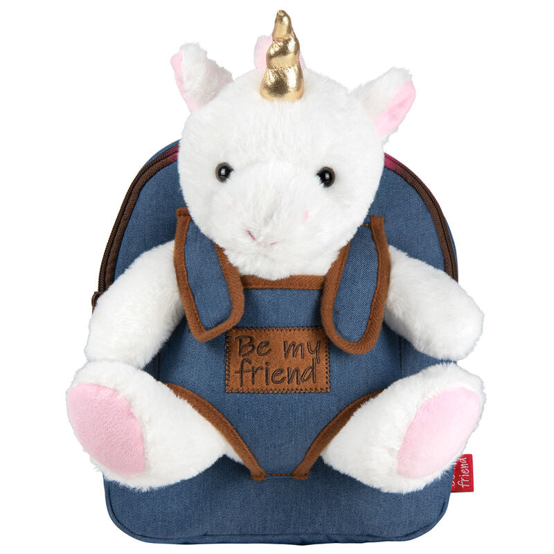 Mochila + peluche Unicornio Tiara 26cm Frikytopia