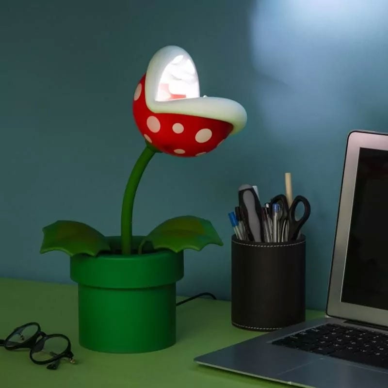 Candeeiro Planta Piraña Super Mario