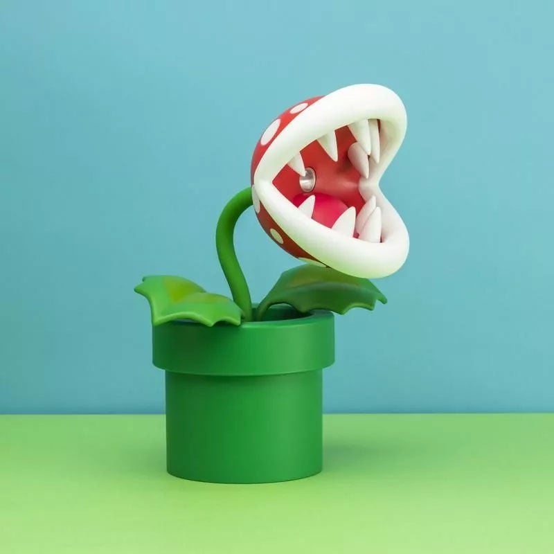 Candeeiro Planta Piraña Super Mario
