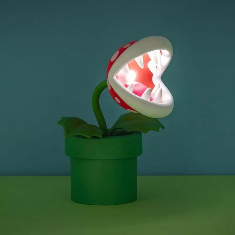 Candeeiro Planta Piraña Super Mario