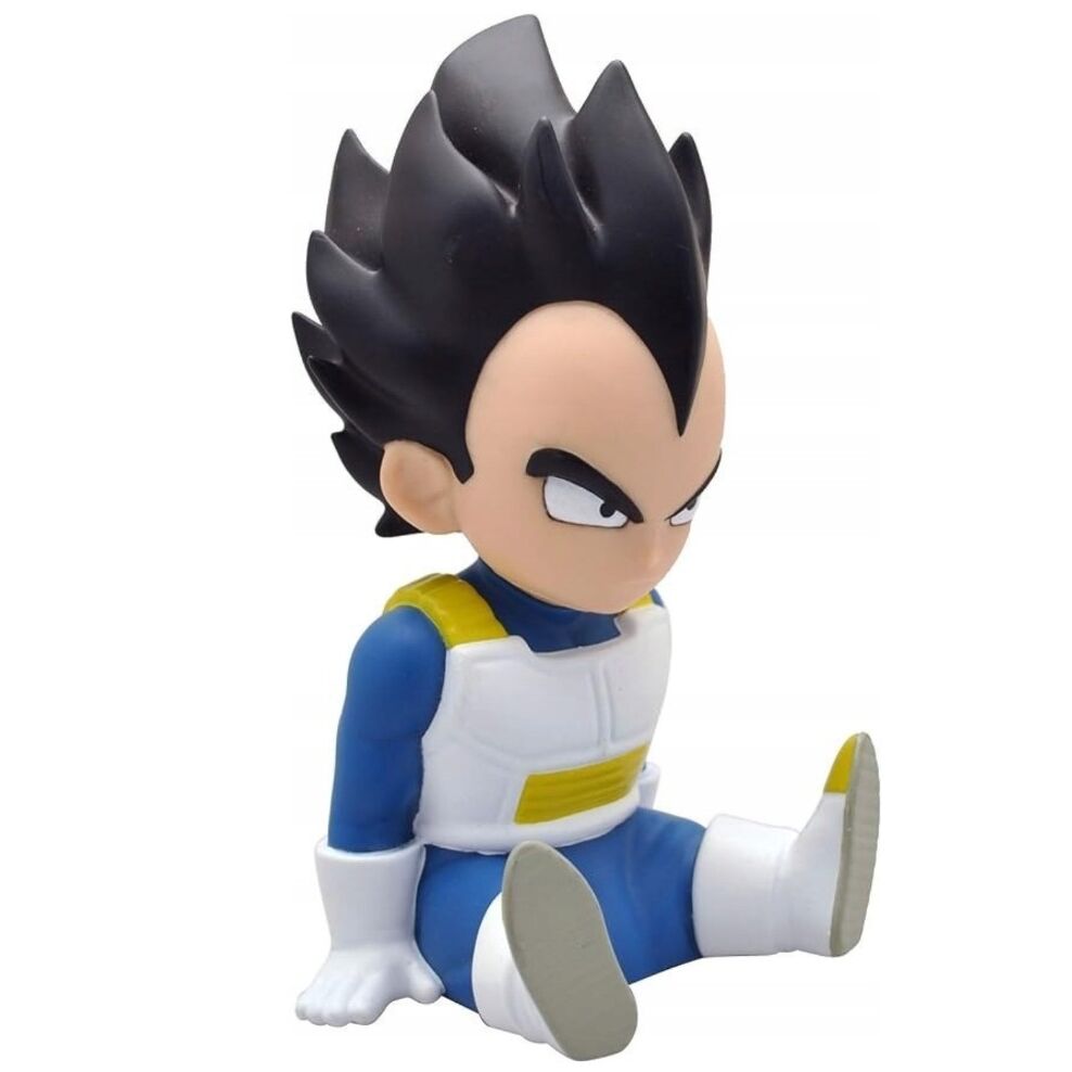 Figura hucha plastoy vegeta sentado chibi 15 cm pvc dragon ball