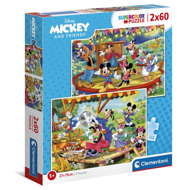 Puzzle Mickey and Friends Disney 2x60pzs Frikytopia