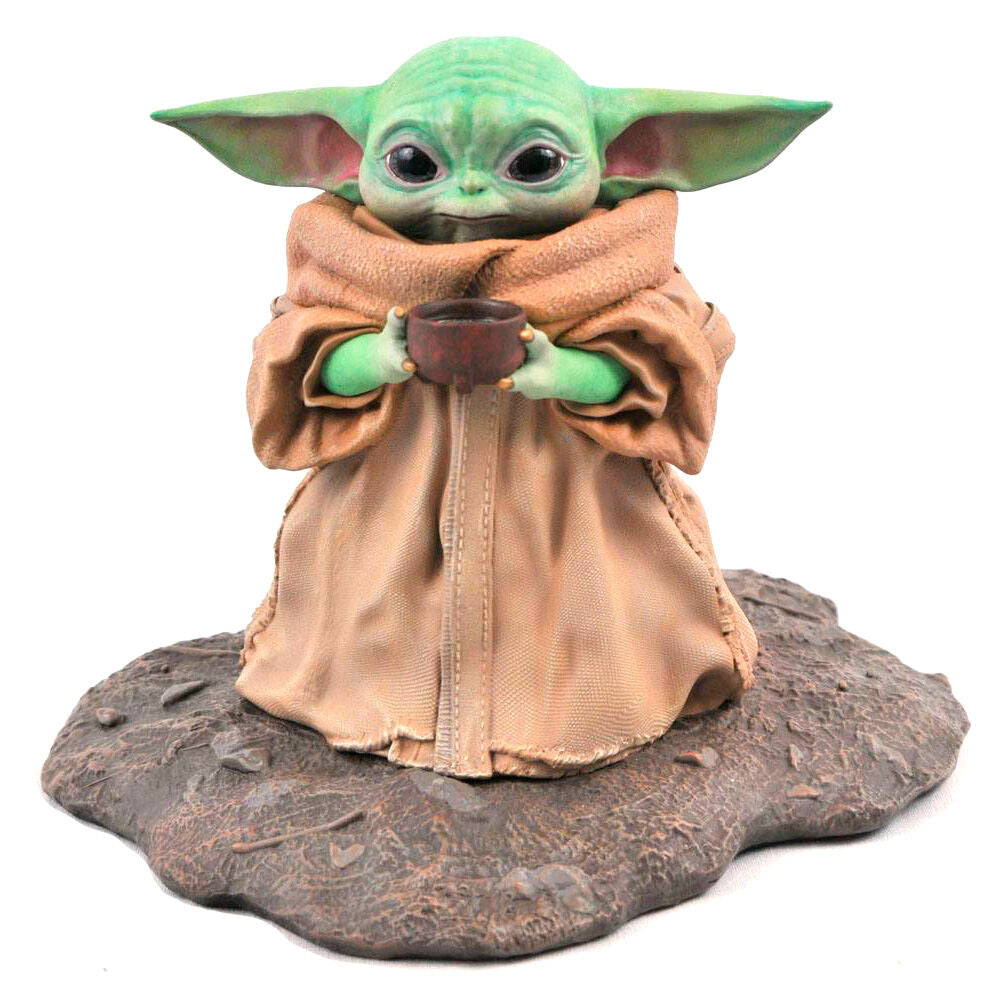 Figura diamond collection star wars the mandalorian the child con sopa r