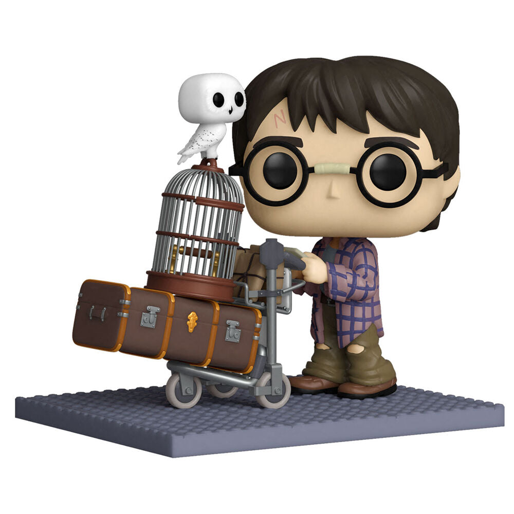 Funko pop deluxe harry potter harry empujando el carro con hedwig 57360