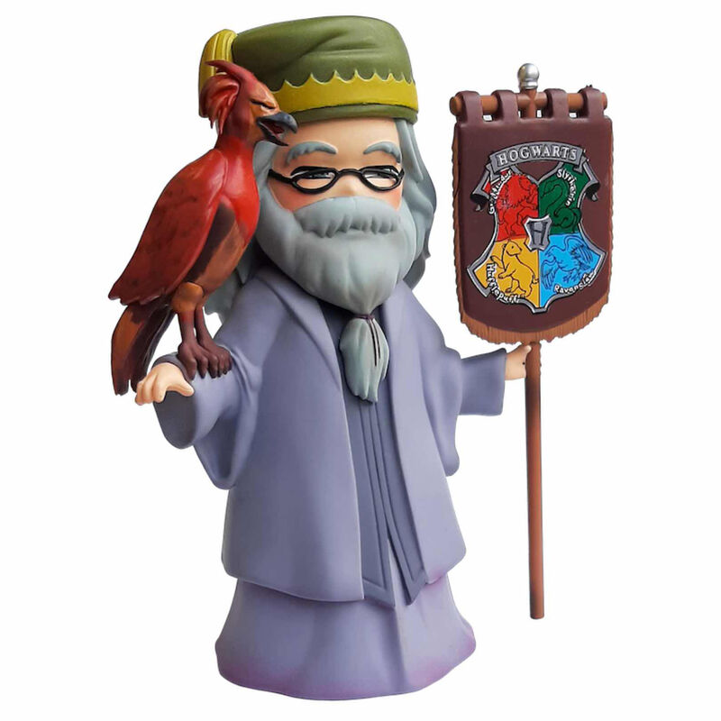 Figura plastoy harry potter albus dumbledore fenix estandarte hogwarts