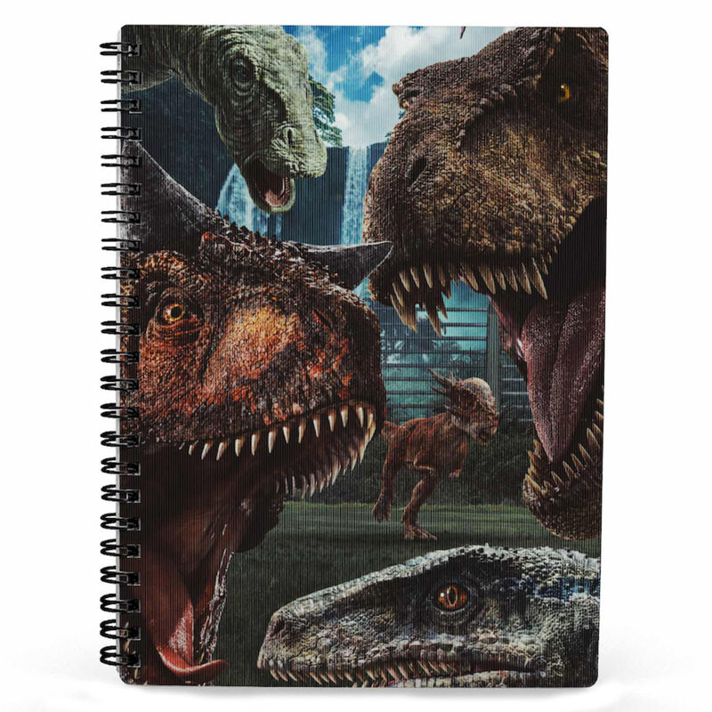 Libreta sd toys efecto 3d selfie jurassic world