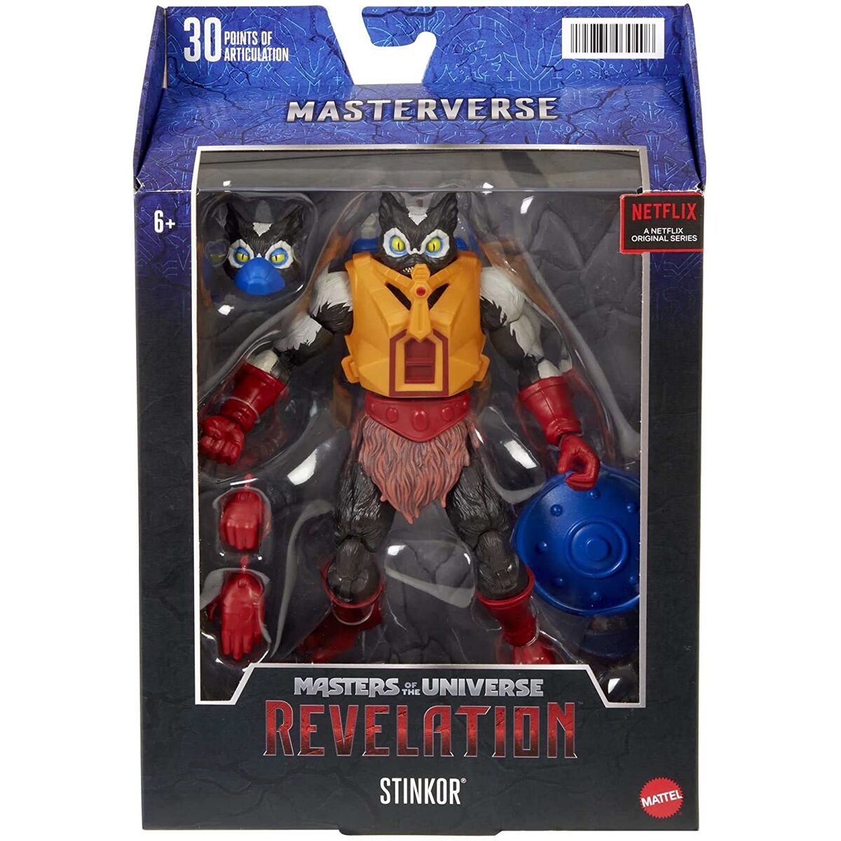 Figura mattel masters of the universe revelation animated serie skinthor