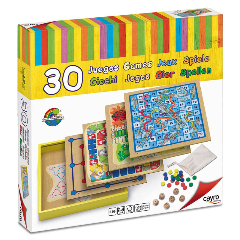 Set 30 juegos mesa madera Frikytopia