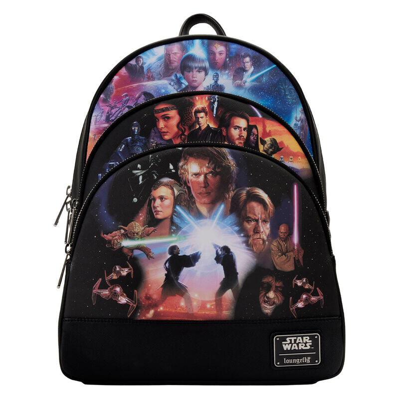 Mini mochila Loungefly Star Wars trilogía: El accesorio imprescindible para los fanáticos de Star Wars