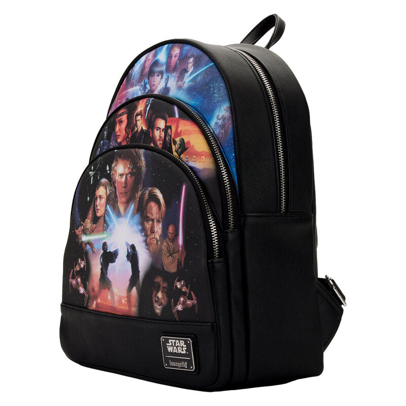 Mini mochila Loungefly Star Wars trilogía: El accesorio imprescindible para los fanáticos de Star Wars