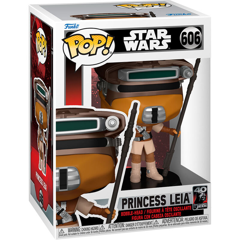 Funko pop star wars retorno del jedi 40 aniversario princesa leia (bou