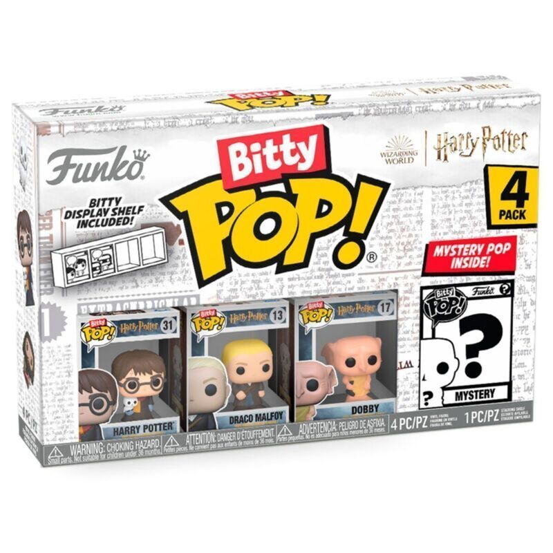 Blister 4 figuras Bitty POP Harry Potter - Harry Potter Frikytopia