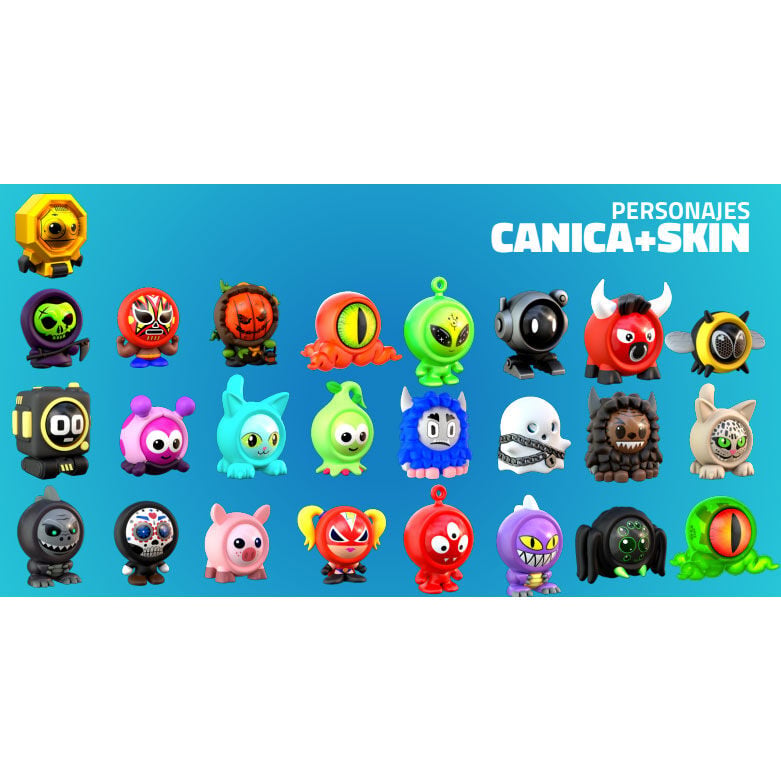 Set 6 Canicas + Skin Freak Marbles