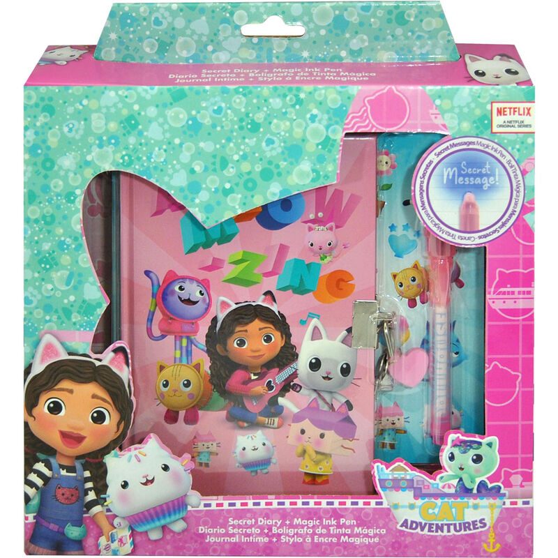 Diario boligrafo magico La Casa de Muñecas de Gabby Frikytopia