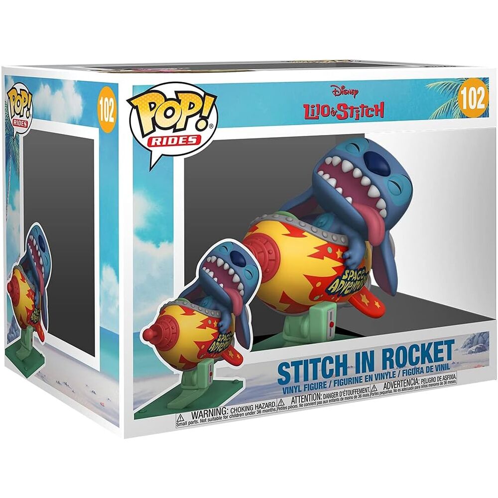 Funko pop rides disney lilo & stitch stitch en cohete 55620