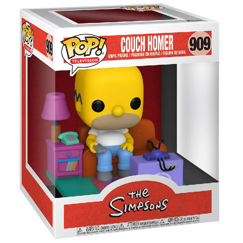 Los Simpson POP! Deluxe Vinyl Figura Homer Watching TV 18 cm