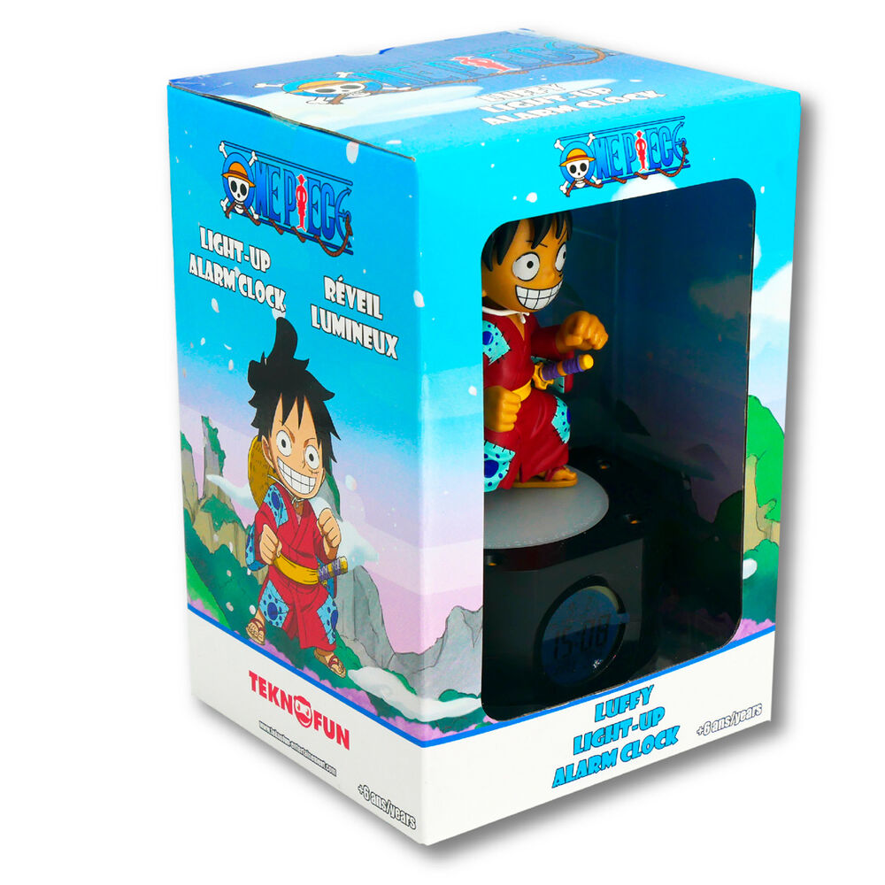 Lampara reloj despertador one piece luffy
