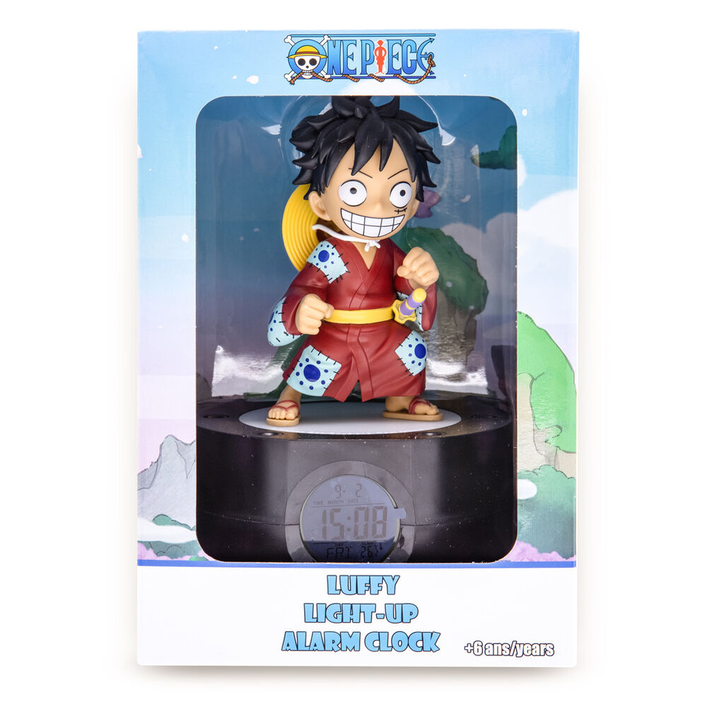 Lampara reloj despertador one piece luffy