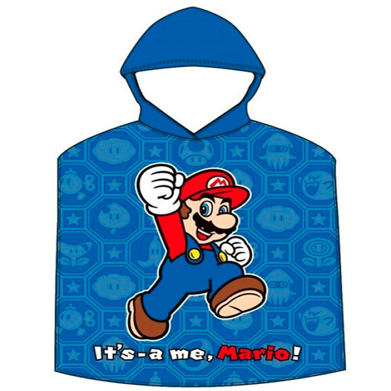 Poncho toalla Super Mario Bros algodon Frikytopia