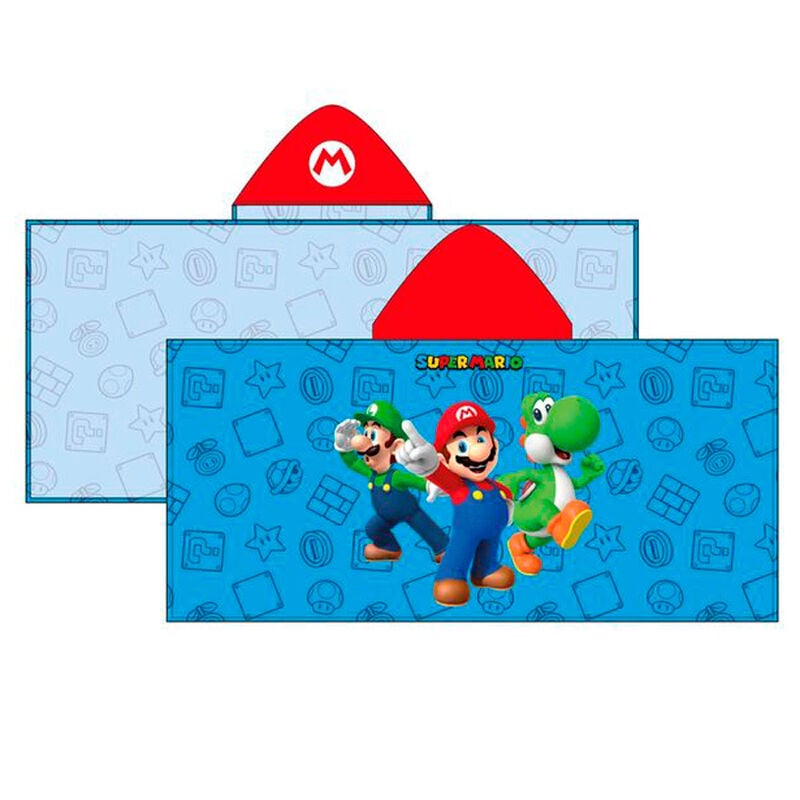Poncho toalla Super Mario Bros microfibra Frikytopia