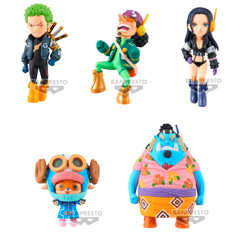 Figura banpresto one piece world collectable egg head 2 1 de 7cm unidad aleatoria