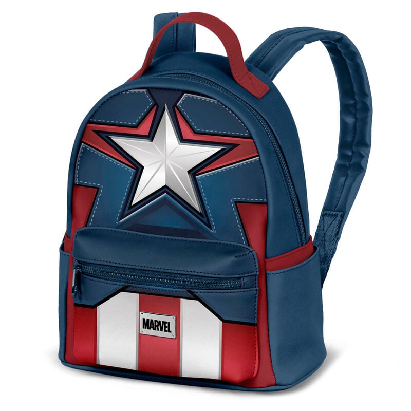 Mochila Coura Capitan America Marvel 29cm Frikytopia