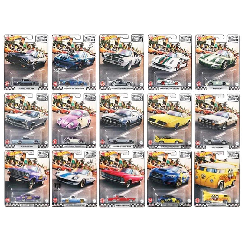 Hot Wheels Premium Vehículos Die-Cast 1/64 Boulevard 978G Surtido (10)