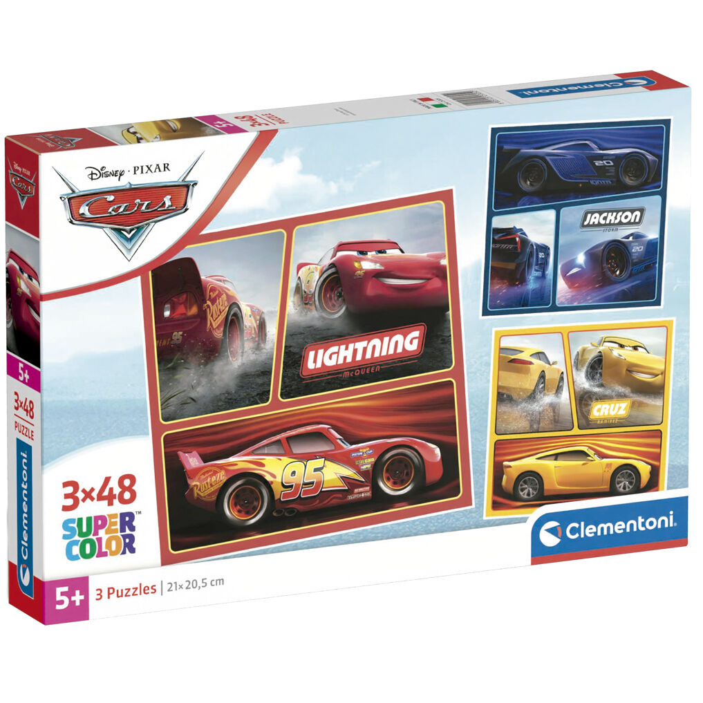 Puzzle Cars Disney 3x48pzs Frikytopia