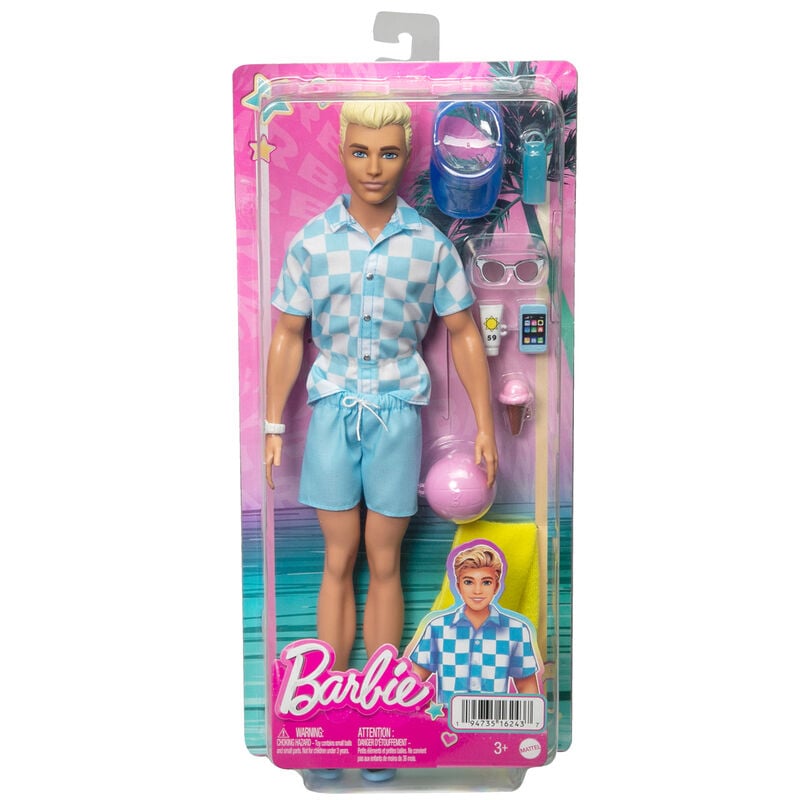 Muñeco Ken Dia en la Playa Barbie Frikytopia