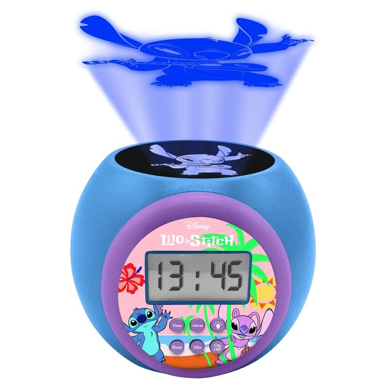 Reloj alarma proyector Stitch Disney Frikytopia