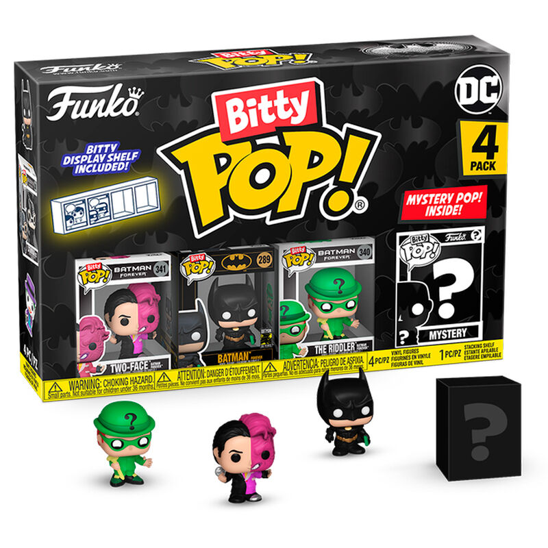 Batman 85th Anniversary Pack de 4 Figuras Bitty POP Vinyl Two Face 2.5cm